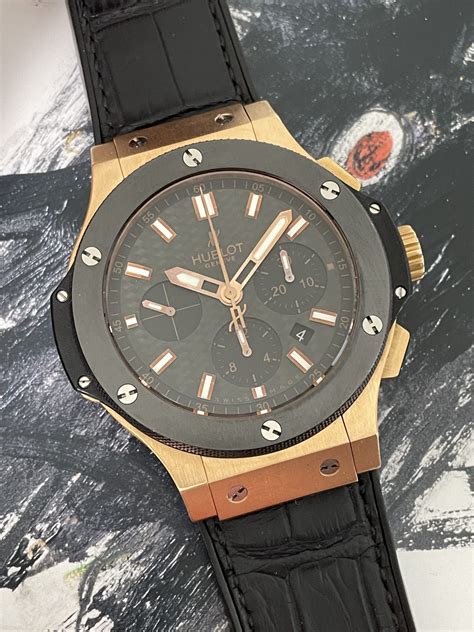 hublot big bang blue rose gold|big bang gold ceramic 44mm.